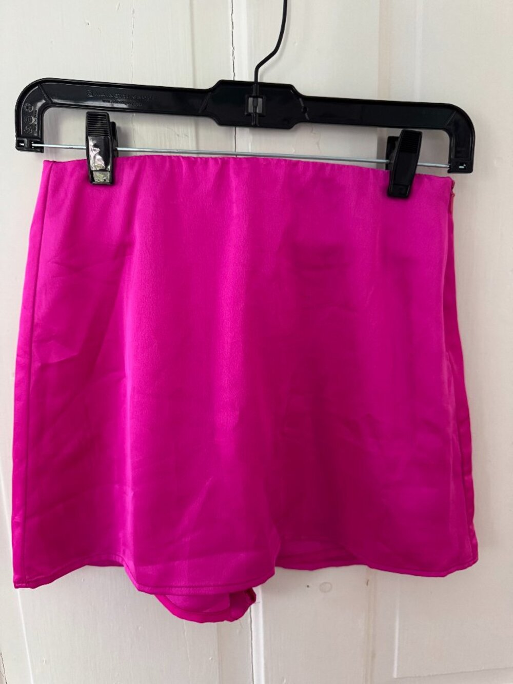 Show Me Your MuMu Pink Silk Mini Skirt XS